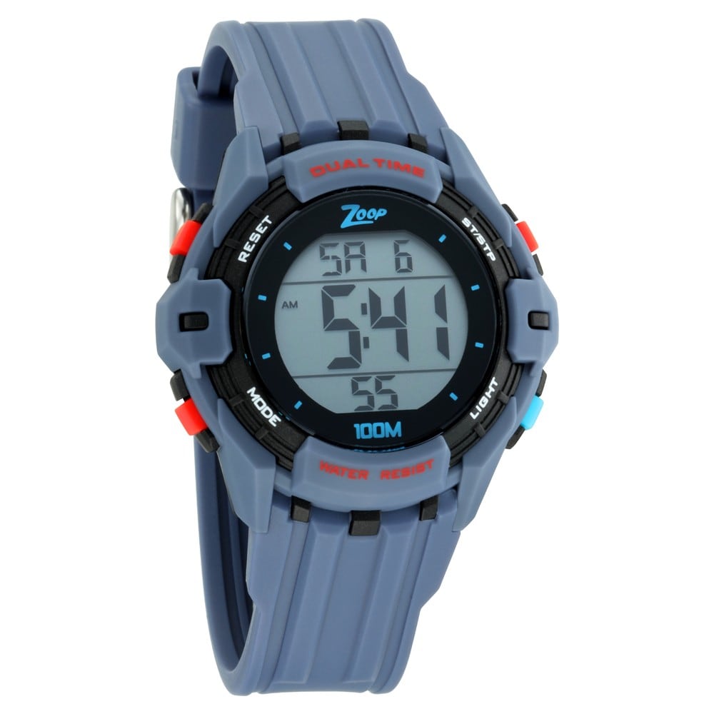 Zoop Digital Unisex Child Watch 16012PP01 | Resin | Water-Resistant | Minimal | Quartz Movement | Lifestyle| Business | Scratch-resistant | Fashionable | Halabh.com