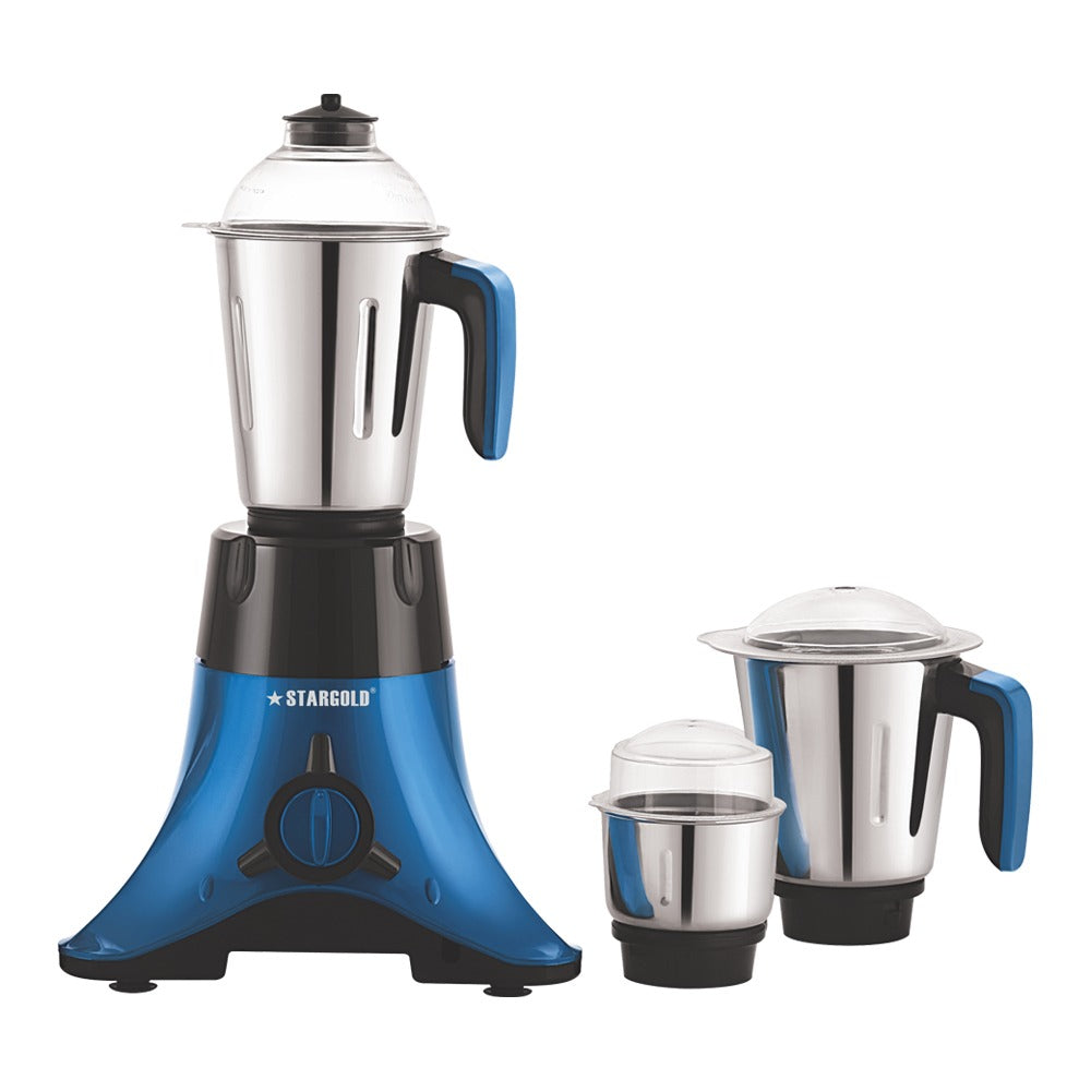 Mixer Grinder 3 In 1 With 3 Stainless Steel Liquidizing Blue