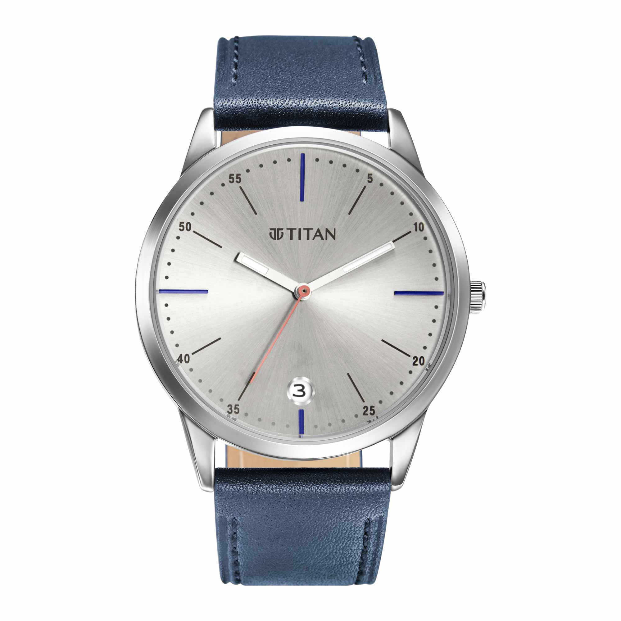 Titan Work Wear Gents Watch 1806SL09 | Leather Band | Water-Resistant | Quartz Movement | Classic Style | Fashionable | Durable | Affordable | Halabh.com