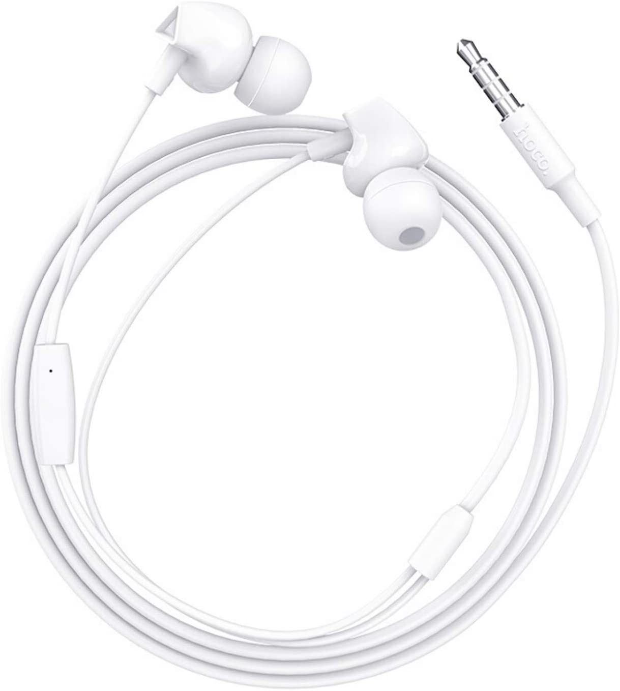 Hoco Perfect Sound Universal Earphones With Mic White