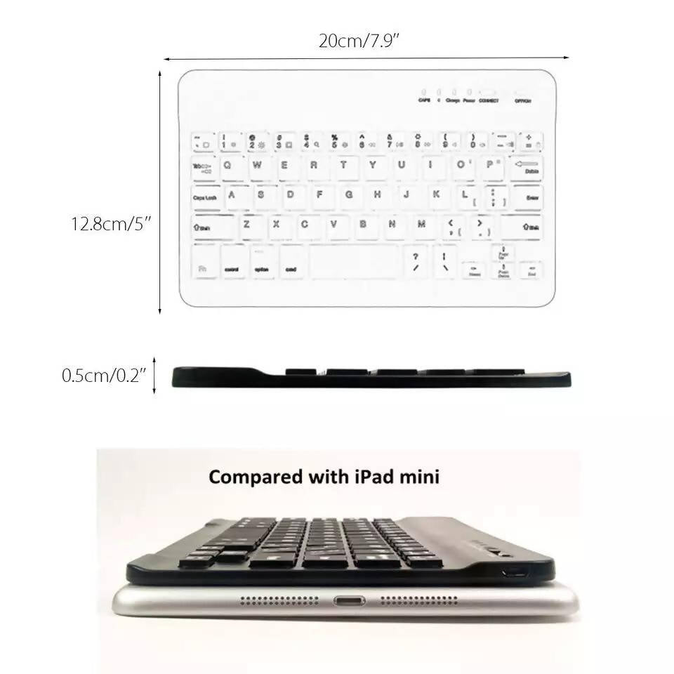 Slim Portable Mini Wireless Bluetooth Keyboard