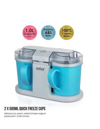 Ice Cream Maker White & Blue