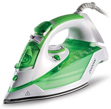 Kenwood Steam Iron 2600Watts, 350ml Large capacity, Ceramic Sole Plate, Eco Function, steam power 45/140g, Anti drip, STP70.000WG