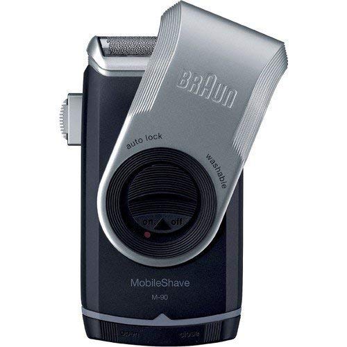 Braun Mobile Shave M-90 Shaver With Twist Cap Dark Blue & Silver