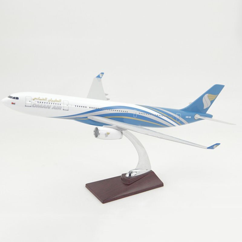 47CM 1:160 Scale Airbus A330 Model Oman Air Airlines Aircraft Plane Display Model Toy