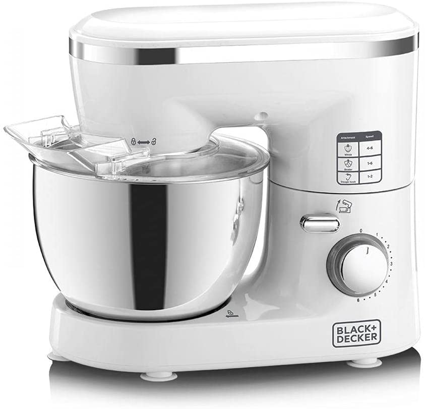 Black & Decker 6 Speed Stand Mixer With Stainless Steel Bowl 1000W | Kitchen Appliances | Halabh.com