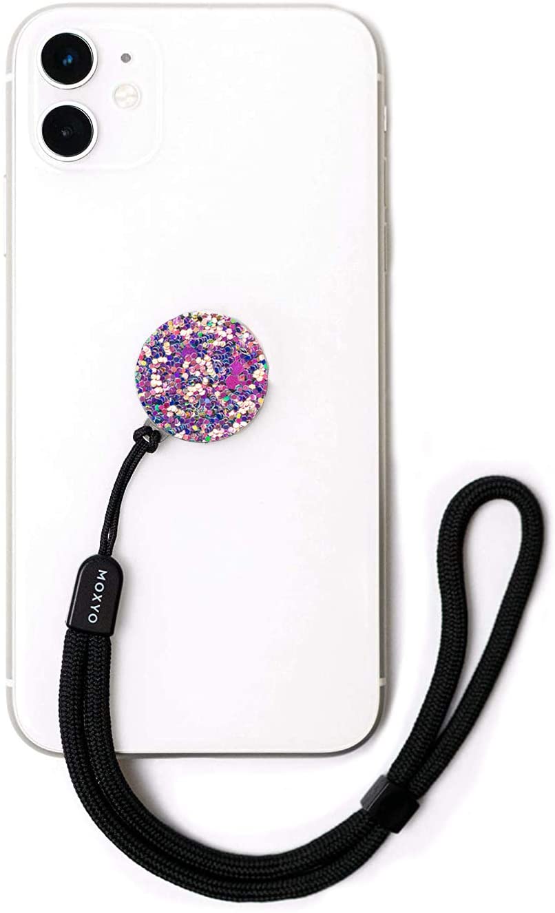 Zigi Dark Iridescent Glitter W/ Blk Lanyard