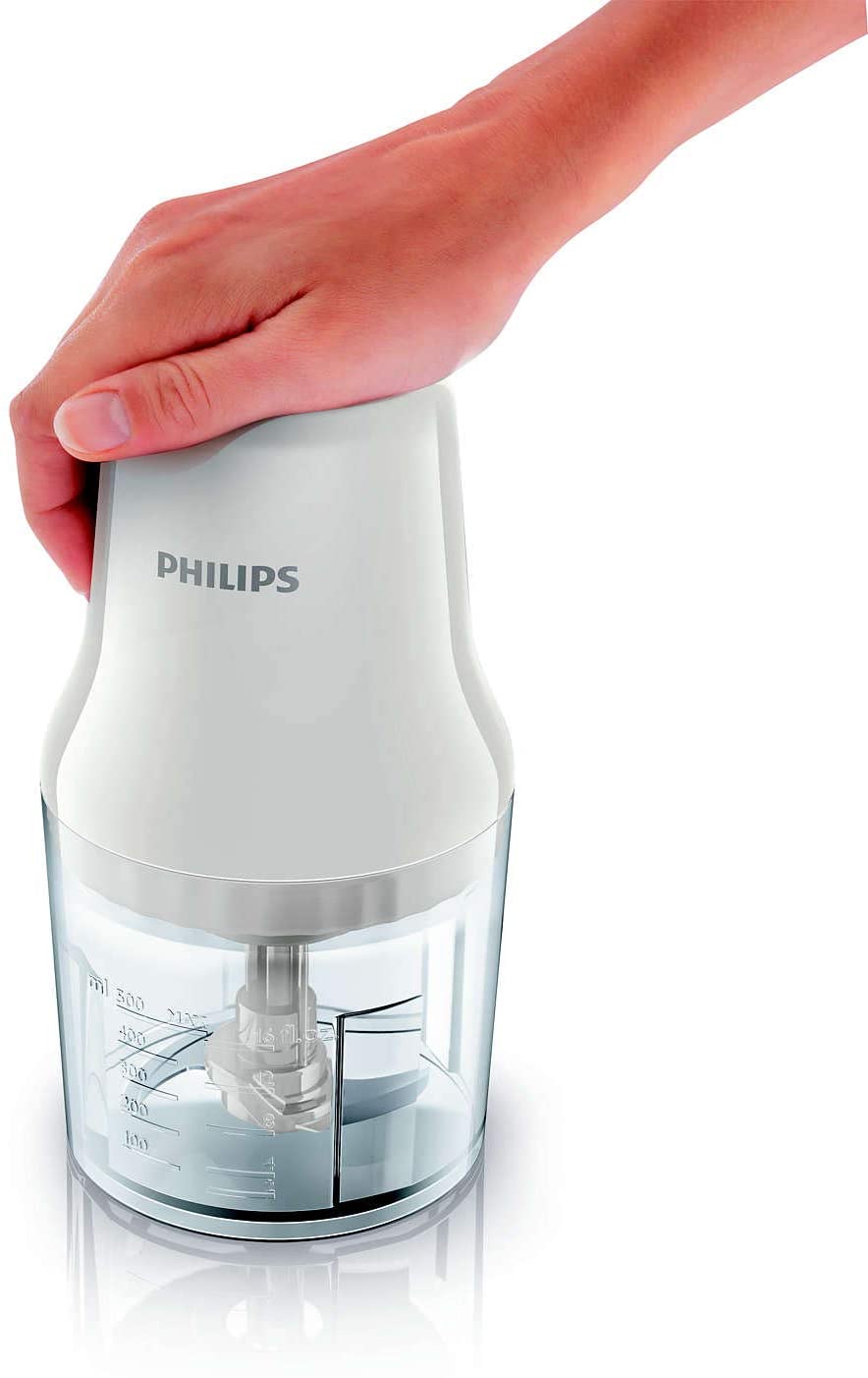 Philips HR1393 Daily Collection Chopper, 450 W, White