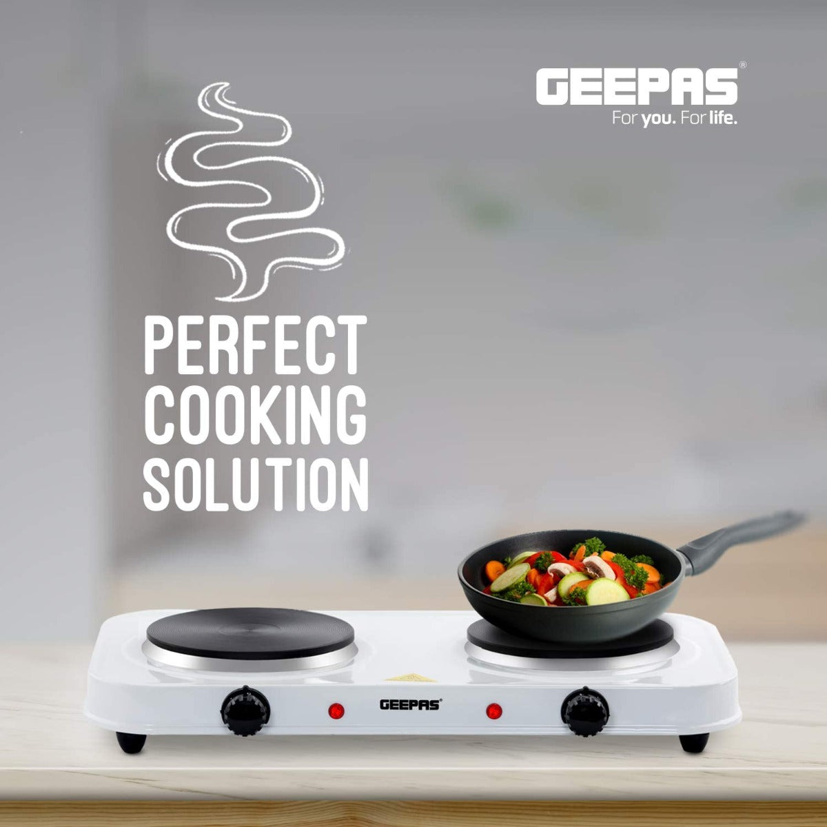 Geepas Double Hot Plate 2000 Watt