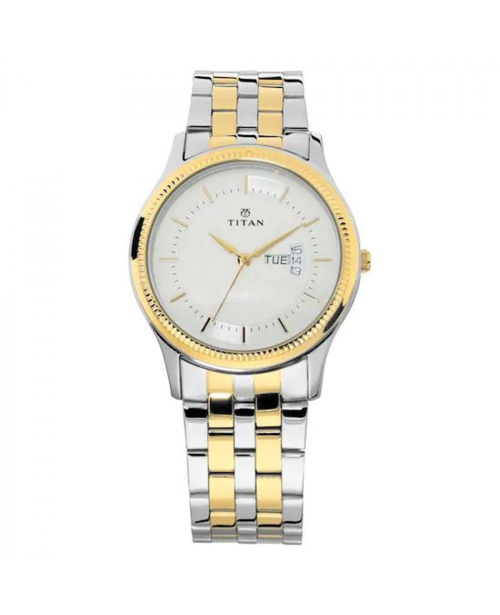 Ttian Silver Dial Stainless Steel Strap Watch