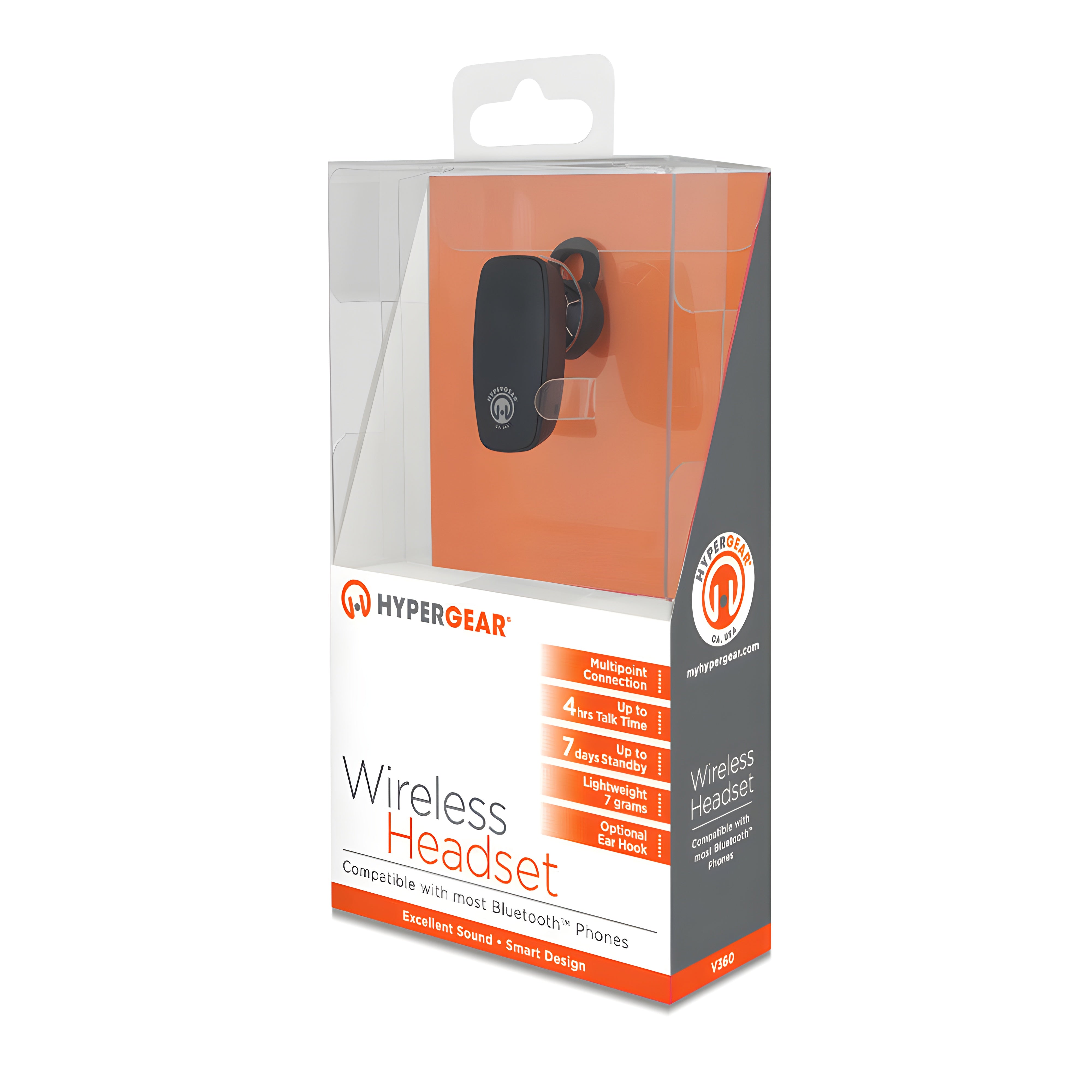 HyperGear V360 Wireless Headset Black