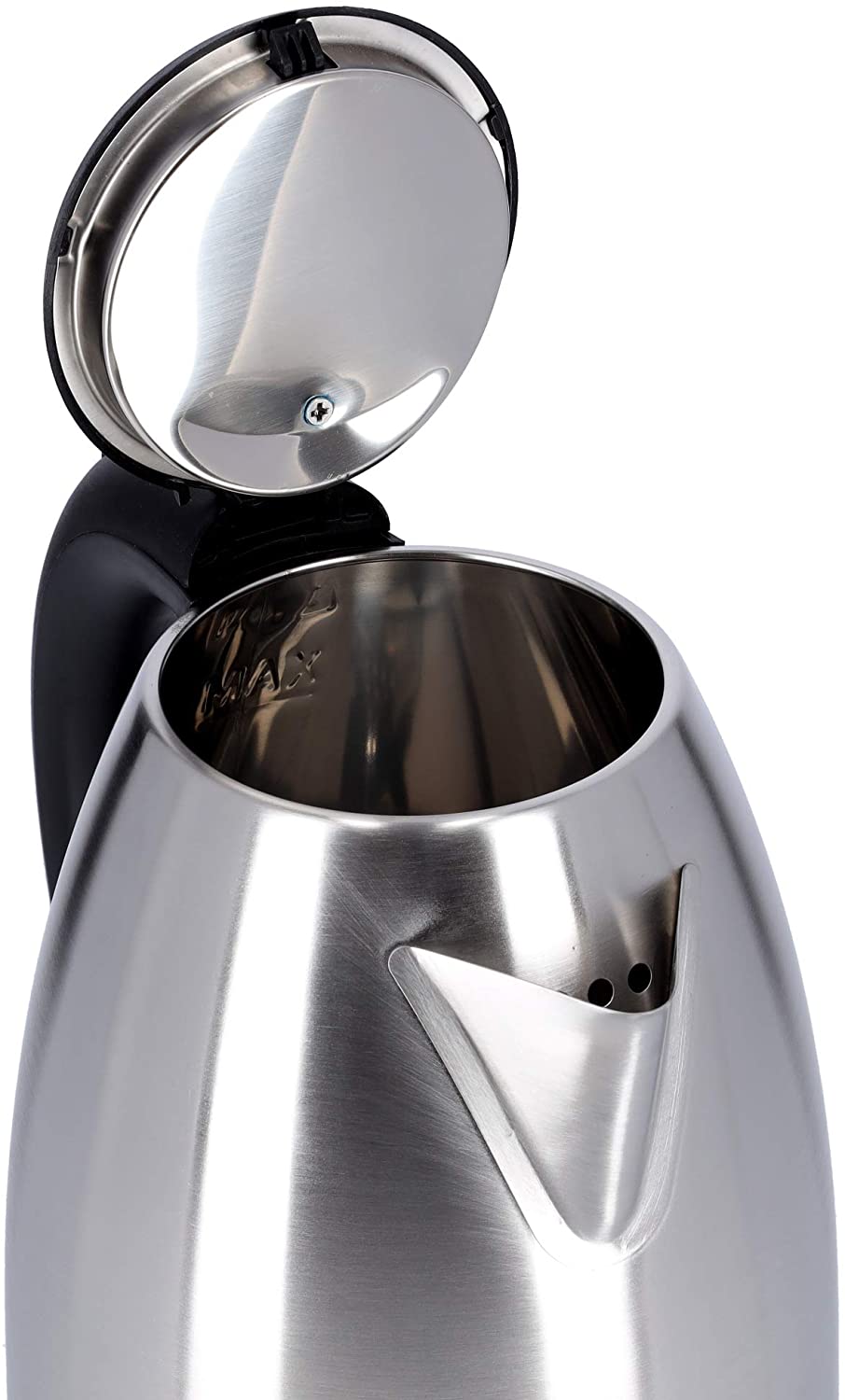 Krypton Steel Kettle 1.8 Liters Silver &  Black