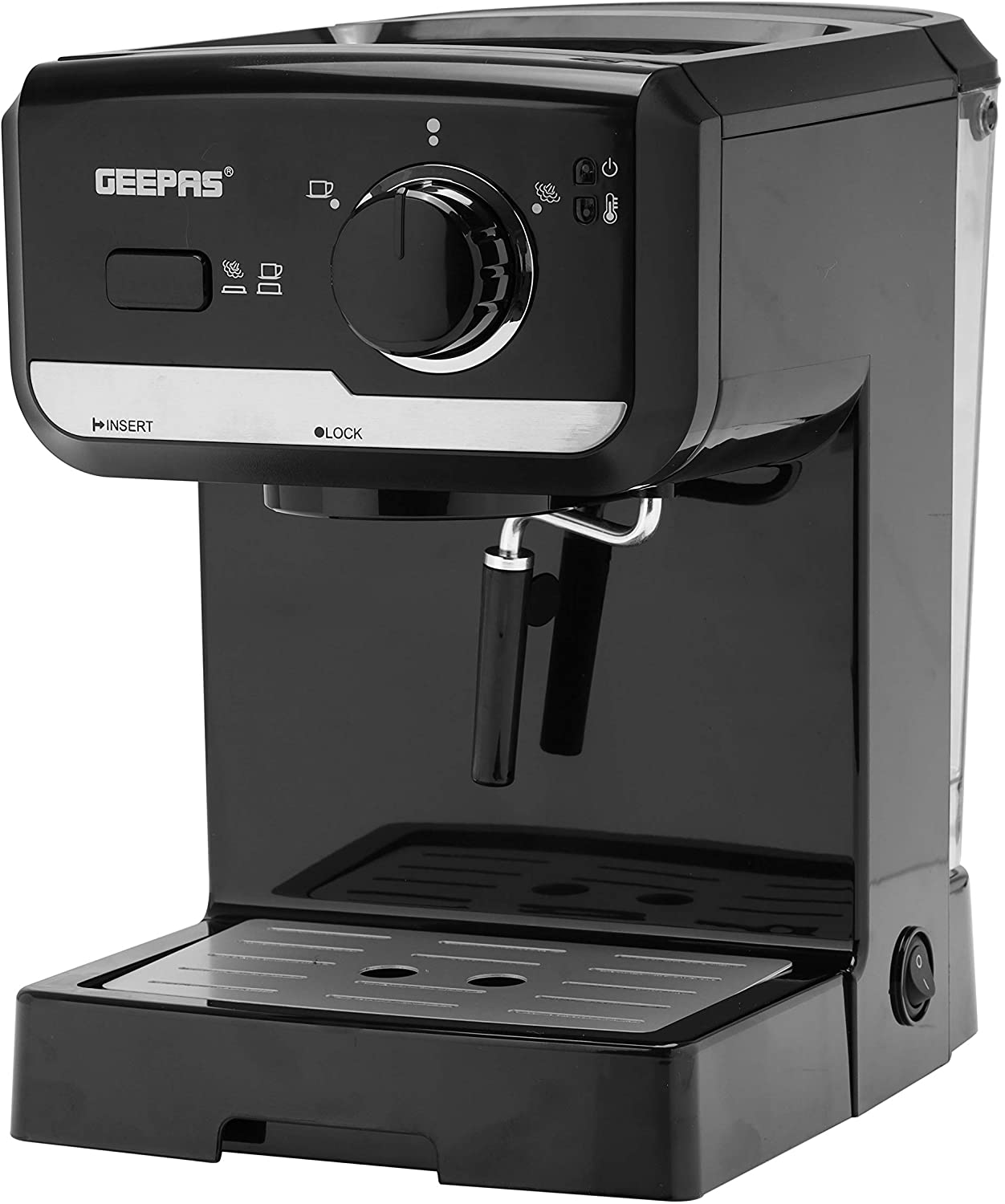 Geepas 1.25 Liter Cappuccino Maker Glass Pot