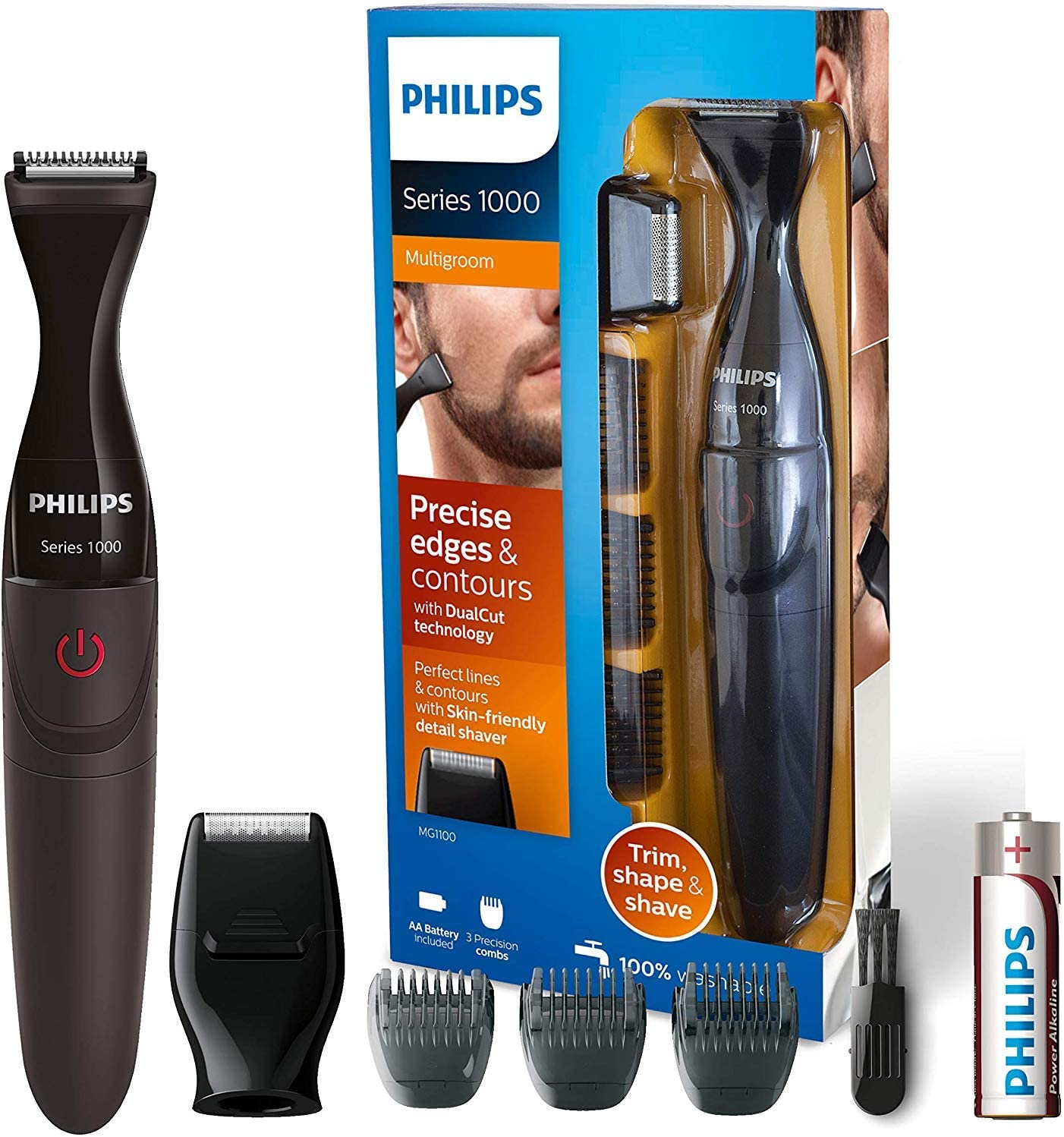 Philips MG1100/16 Series 1000 Precision Beard Styler rimmer/Shaver/Shaper