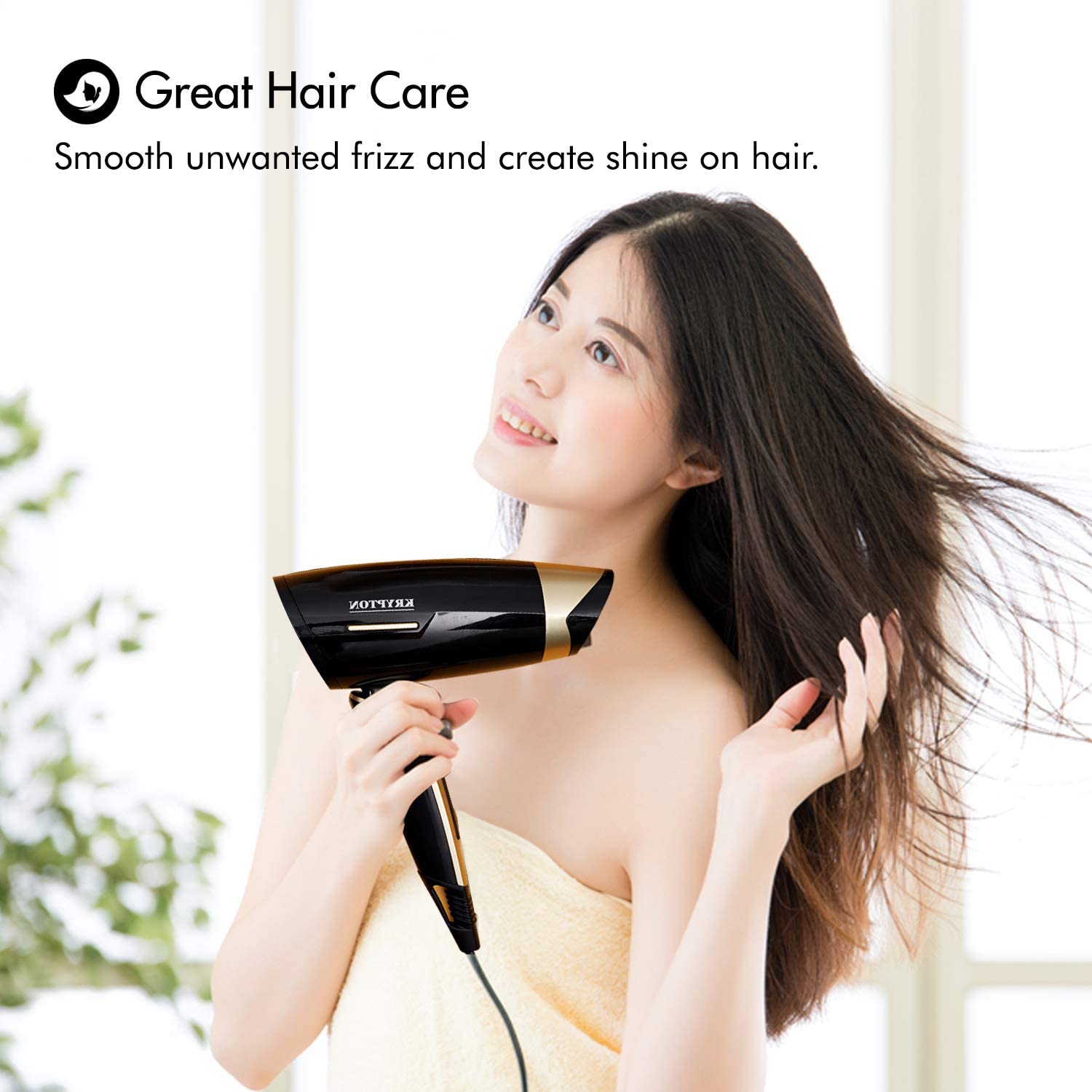 Krypton 1200 Watts Hair Dryer Black