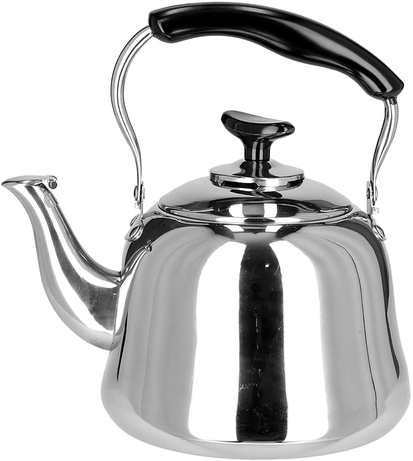 Royalford 1L Stainless Steel Whistling Kettle Silver