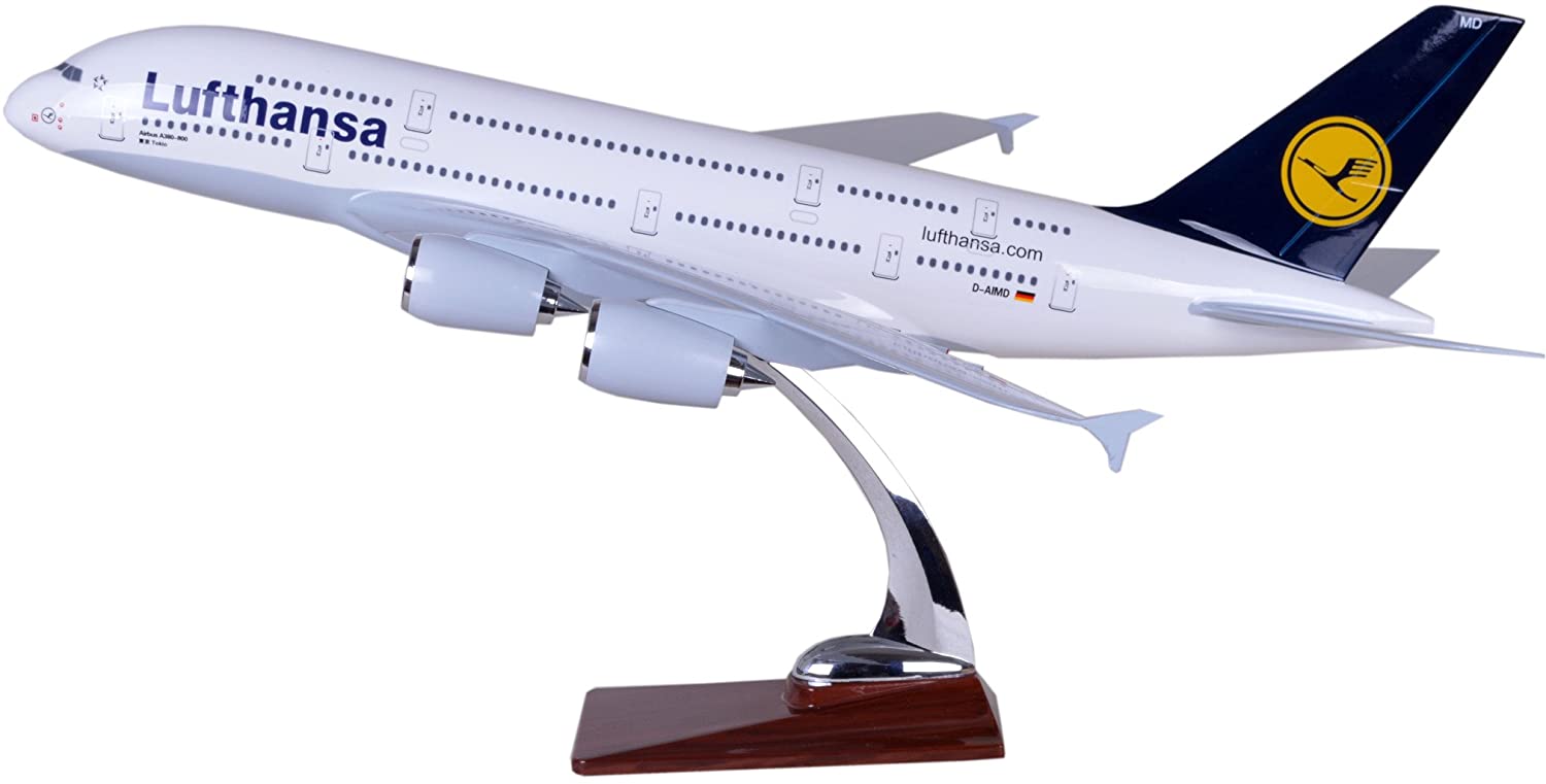 47CM Air Bus A380 Lufthansa Airplane Model Plane Toy Plane Model