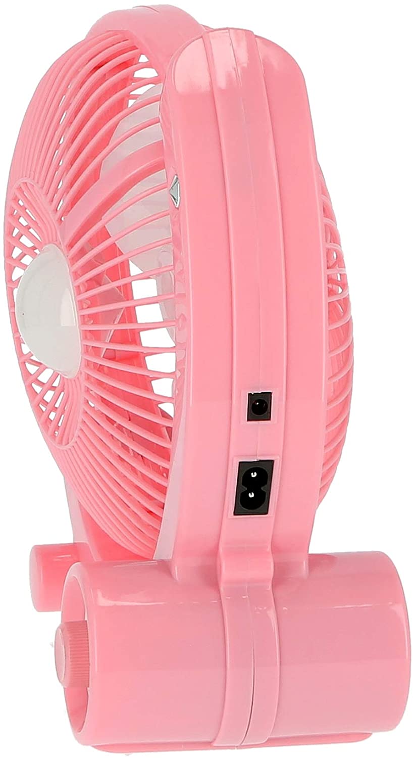 Krypton 9 Inch Rechargeable Mini Fan Pink