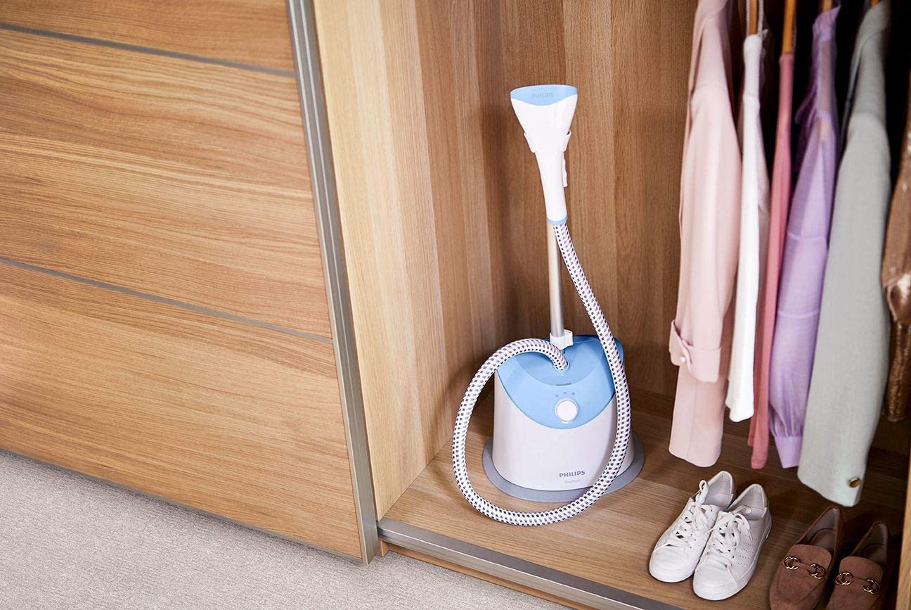 Philips Easy Touch Garment Steamer - GC482 | reliable performance | lightweight | variable steam settings | safety features | stylish | even heat distribution | Halabh.com