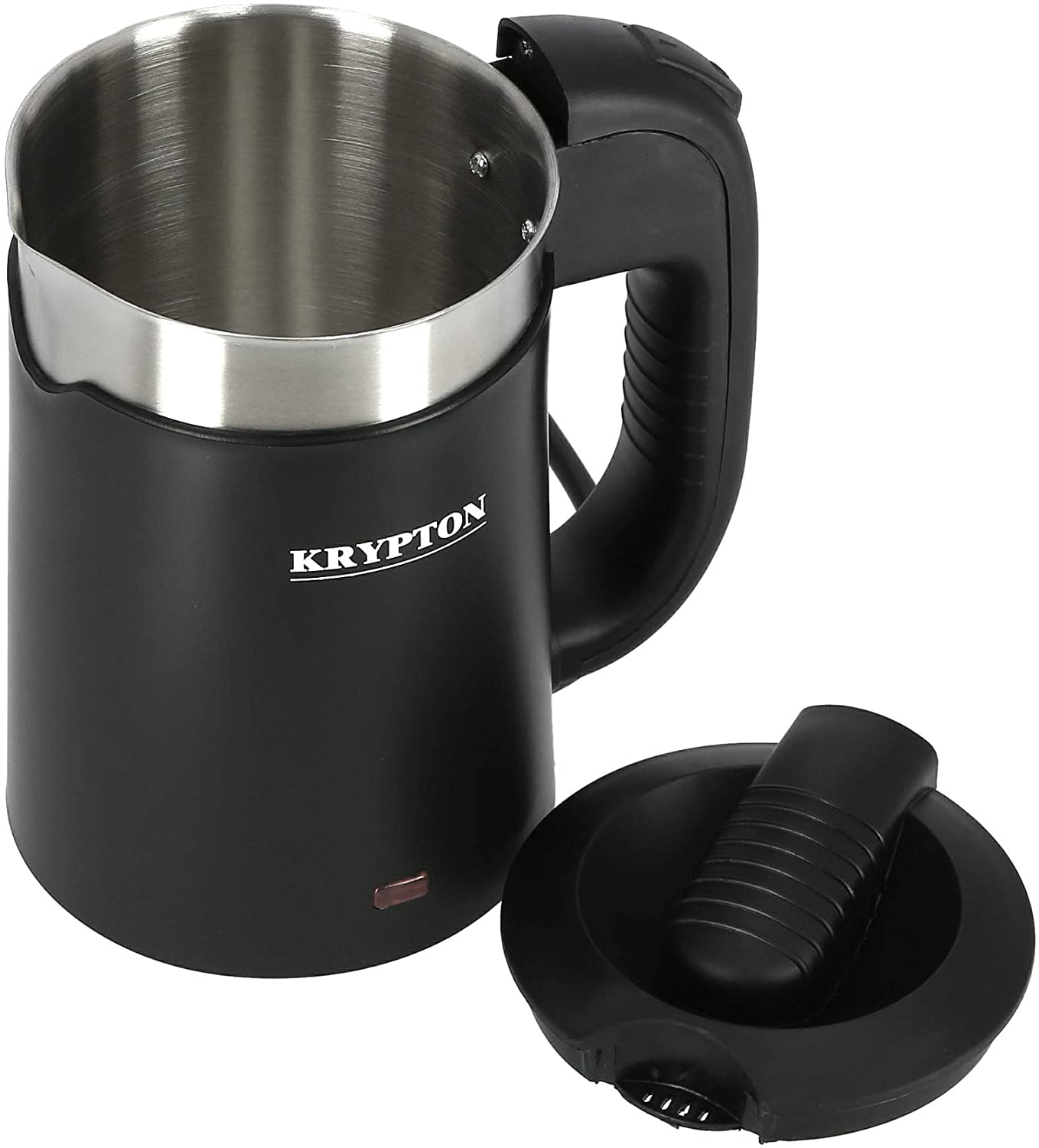 Krypton Stainless Steel Cut Off Kettle 0.5 Liter Black