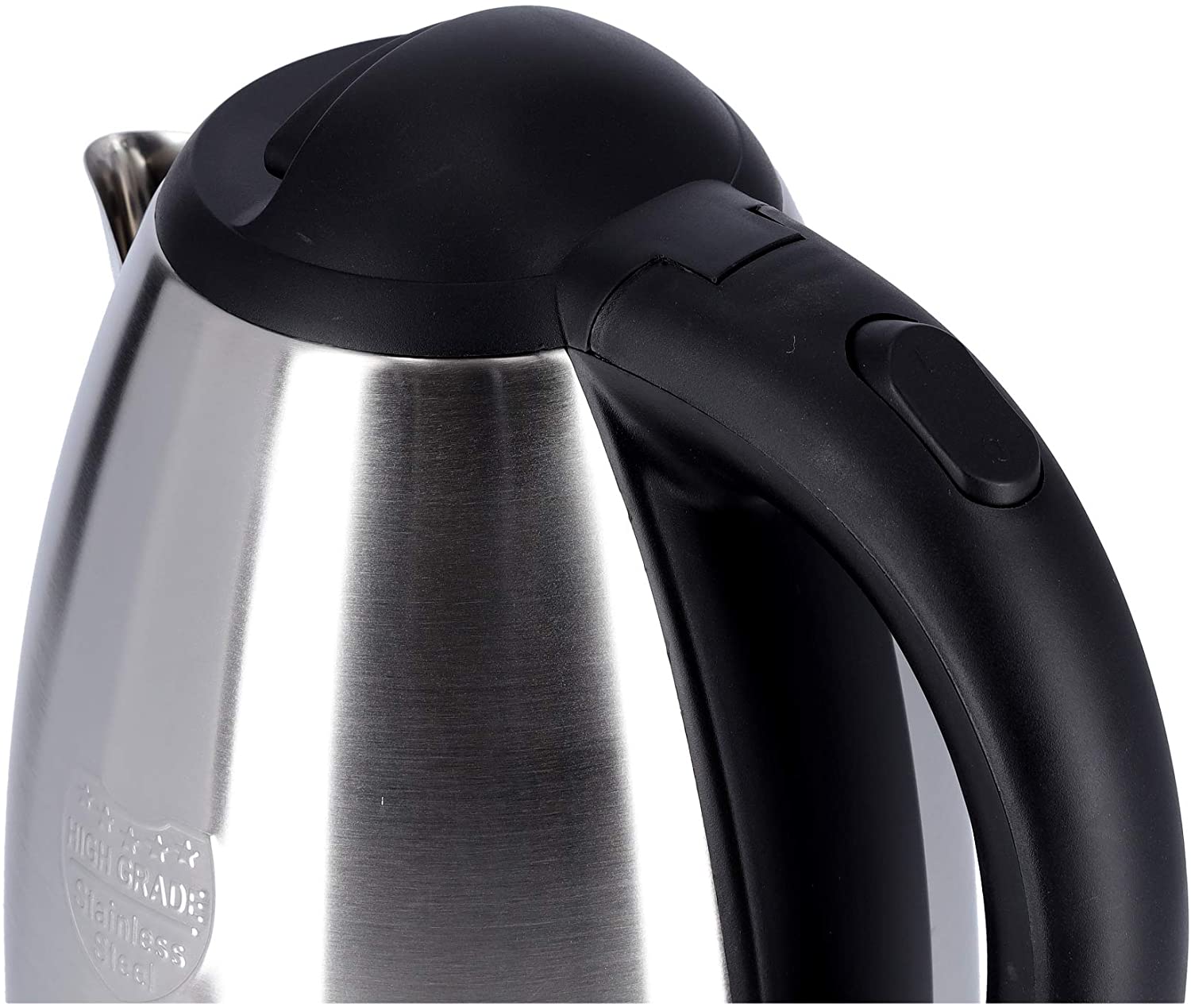 Krypton Steel Kettle 1.8 Liters Silver &  Black