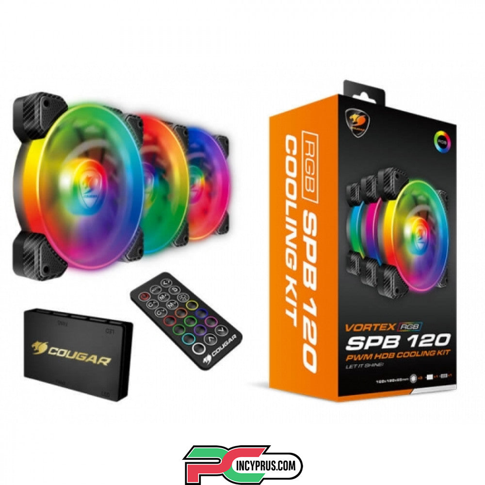 Cougar Gaming Fan Vortex SPB 120 RGB 3 Pack Cooling Kit