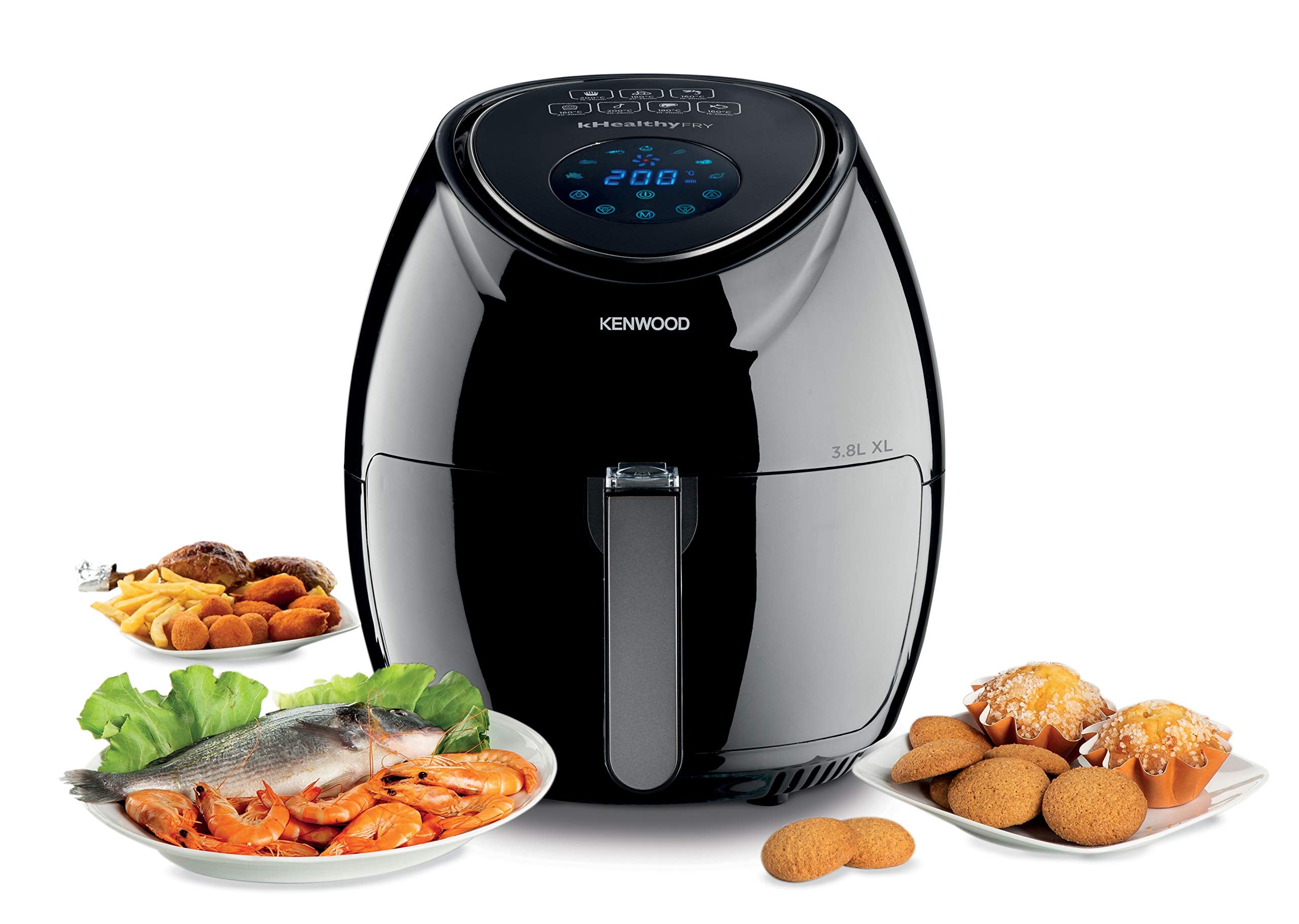 Kenwood Electric Fryer 1500 Watts 3.8 Liters1.7 Kg 1 Spoon Oil HFP30.000BK