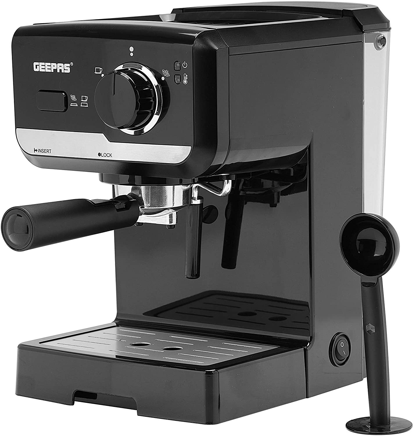 Geepas 1.25 Liter Cappuccino Maker Glass Pot