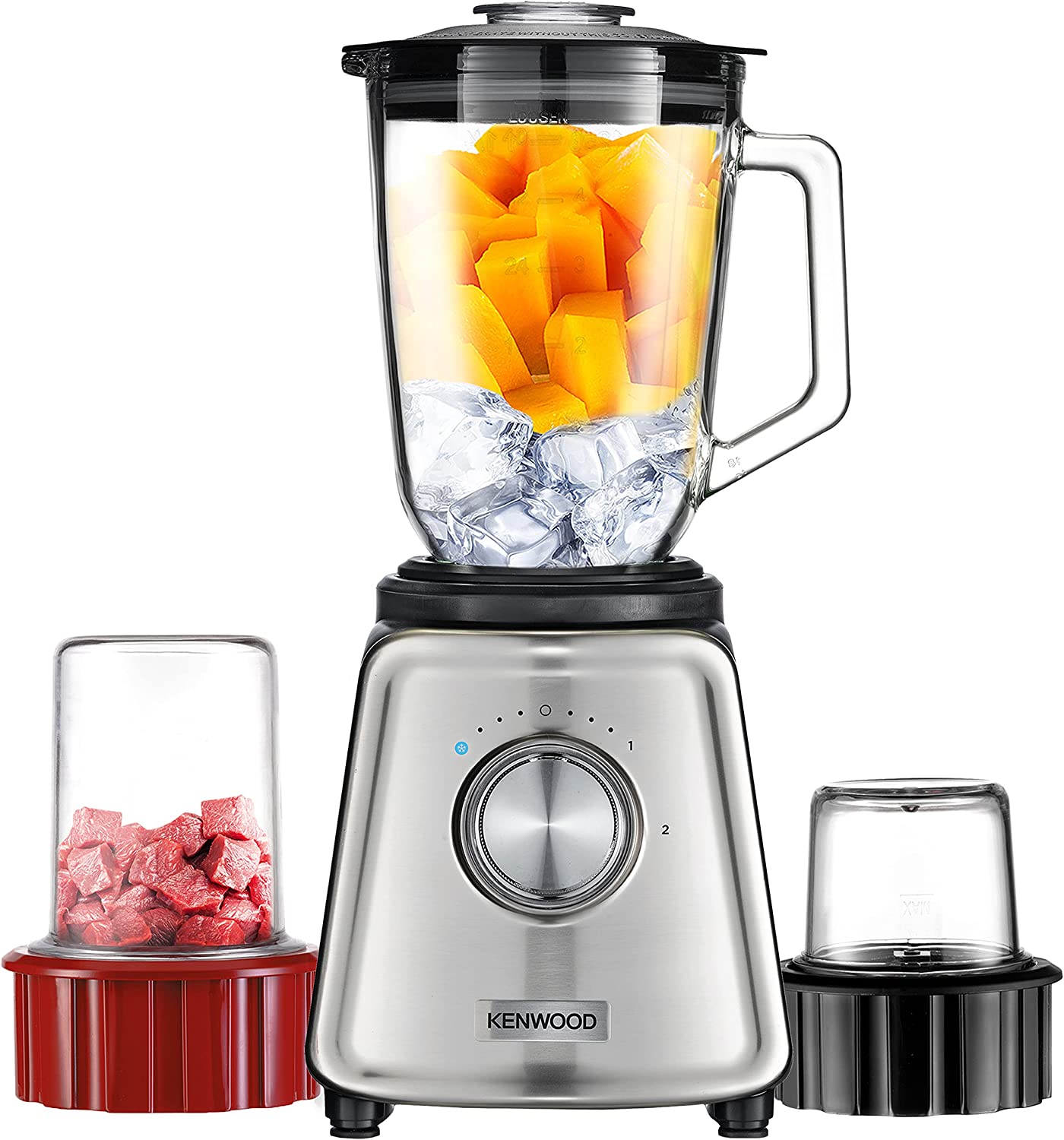 Kenwood Glass Blender 800W Smoothie Blender Silver