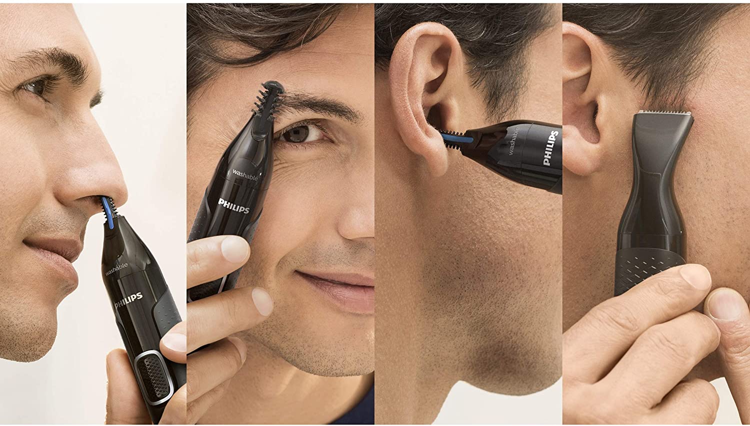 Philips NT5650/16 Nose Trimmer Series 5000 Nose, Ear, Eyebrow & Detail Trimmer, Pack of 6