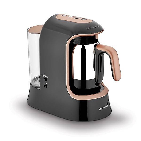 Korkmaz Kahvekolik Aqua Turkish Coffee Machine Black & Rosegold