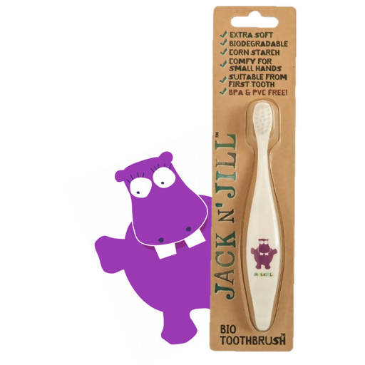 Jack N' Jill Bio Toothbrush Hippo White