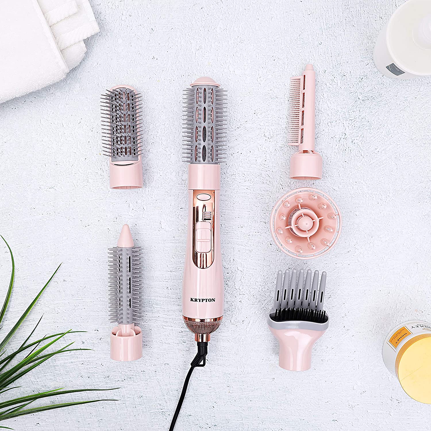 Krypton 7 In1 Hair Styler Pink