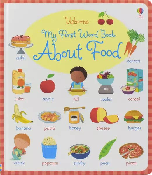 English Picture Board Book My First Word Book about Food English Dictionar