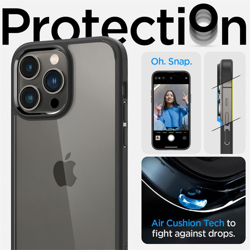 Spigen Crystal Hybrid cover for iPhone 14 Pro Matte Black