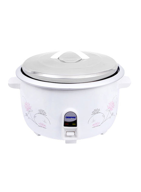 Geepas 8L Electric Rice Cooker 2500W White