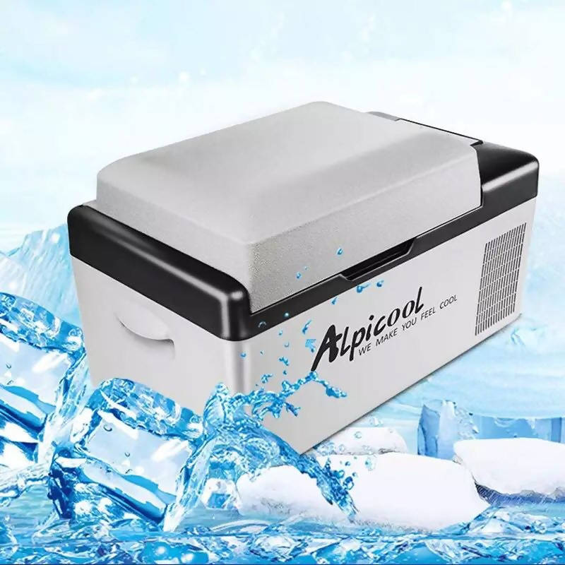 20L Portable Car Refrigerator With Battery Mini Freezer Cooler Compressor Adjustable Temperature Control for Outdoor Picnic Camping AC 12/24V