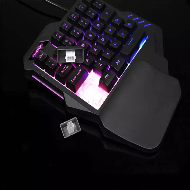 Single Hand Gaming Keyboard & Mouse Combo