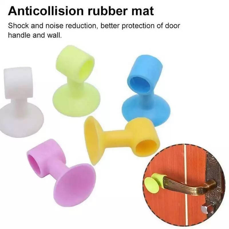 10pcs Multifunction Anti-collision Silicone Doorknob Pad Door Silencer