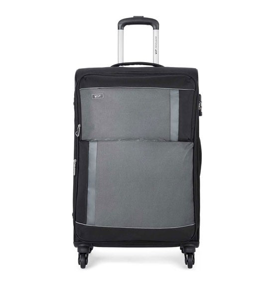 VIP Pulse 56cm 4 Wheel Cabin Size Trolley Black