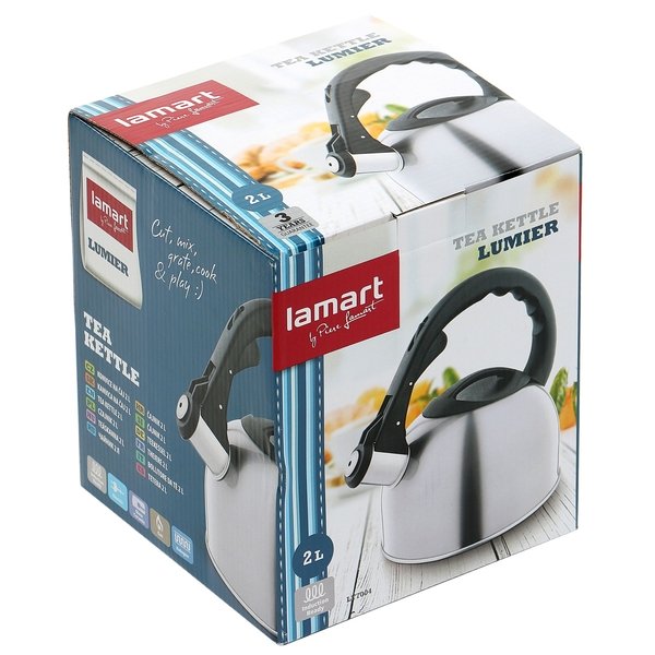 LAMART Lumier Kettle 2Ltrs Silver LT7004