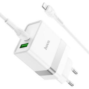 Wall charger “N21 Topspeed” dual port PD30W + QC3.0 EU set with cable