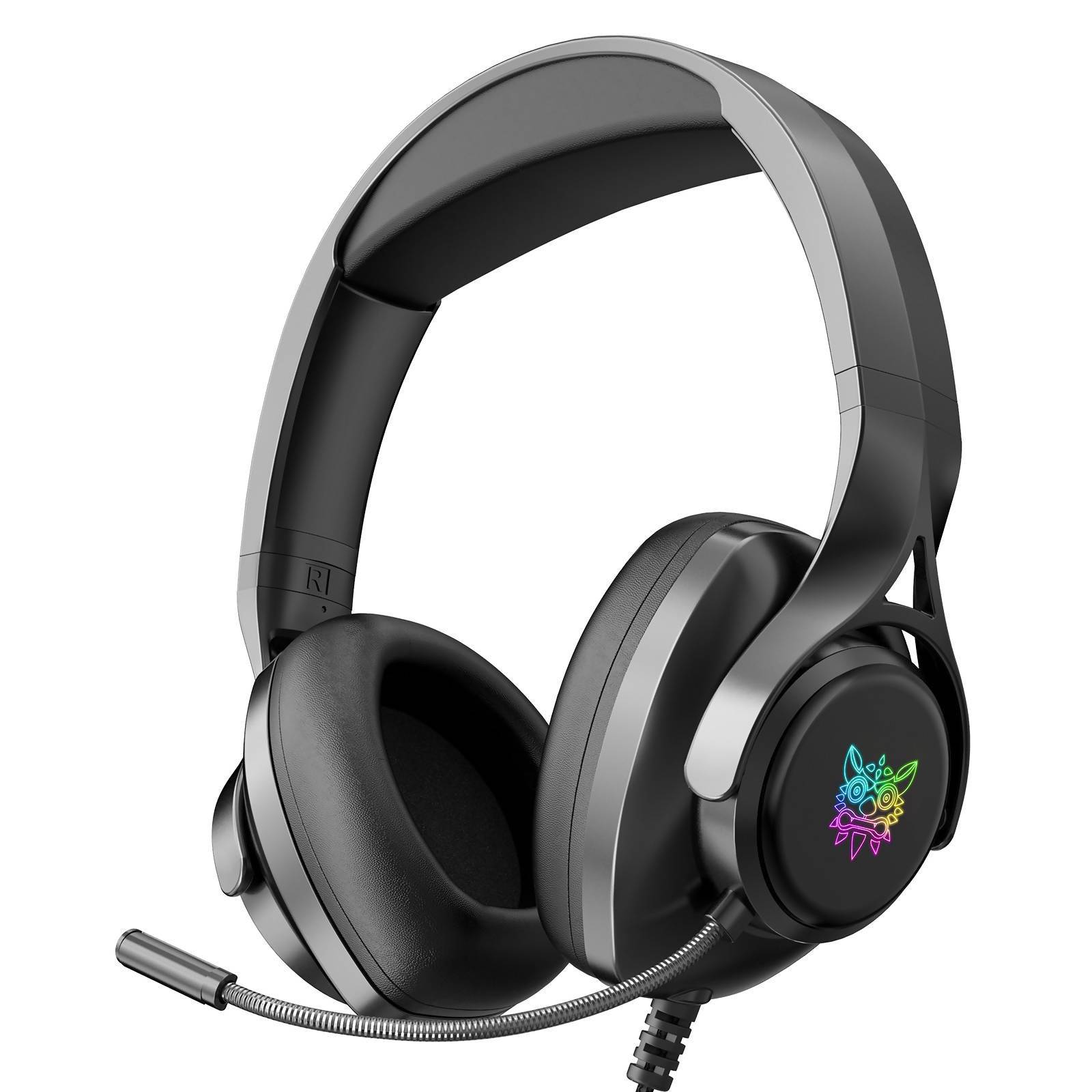 Onikuma Wired Gaming RGB Headset 50mm Black