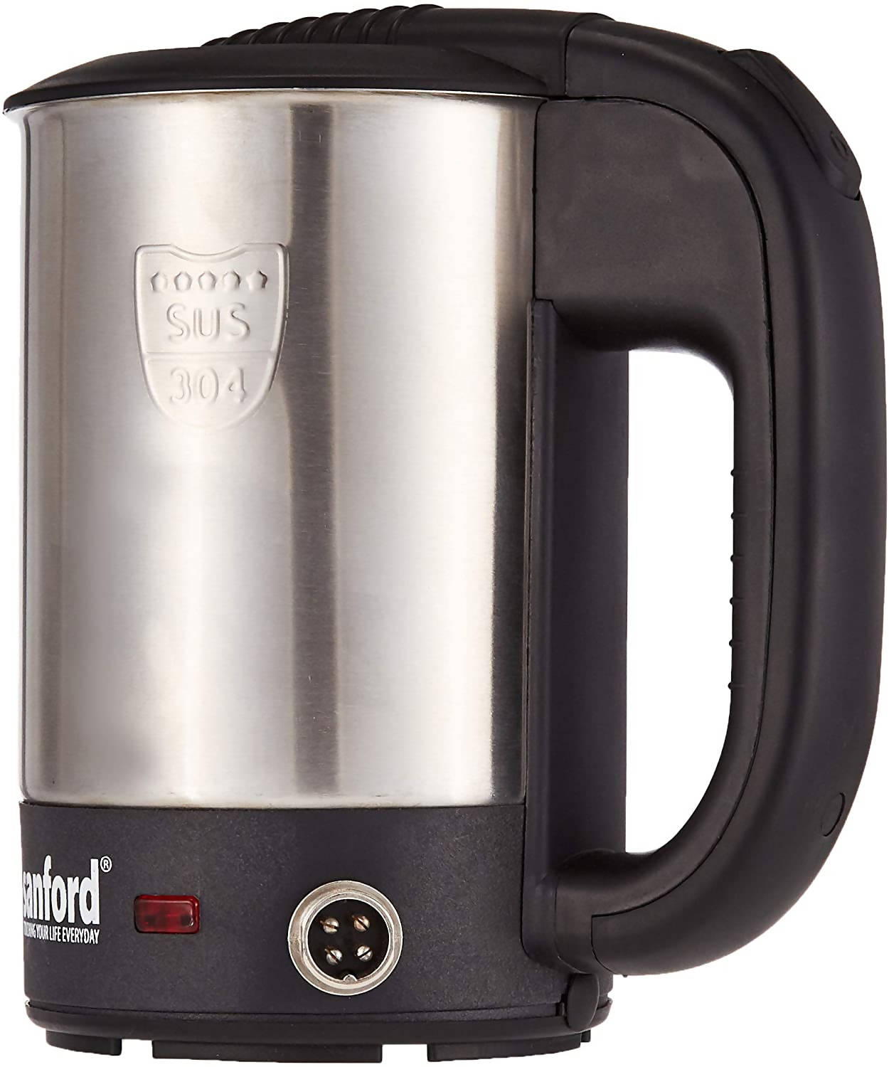 Sanford Stainless Steel Travelling Electric Kettle 0.5 litre 12V Black & Silver