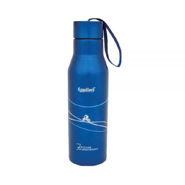 Royalford 720ml Stainless Steel Vacuum Bottle Blue