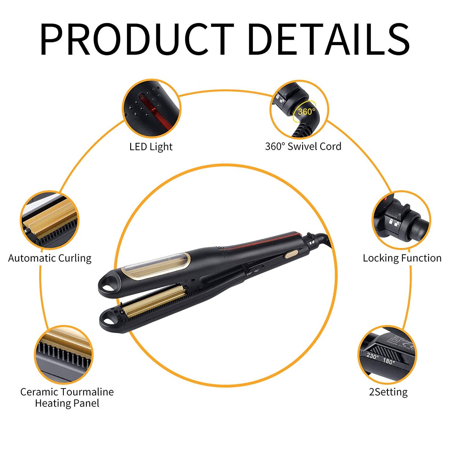 Automatic Curling Iron Corn Splint Curling Iron