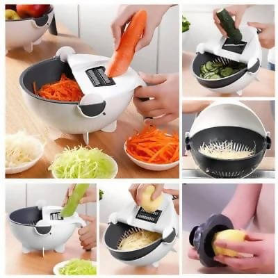 Vegetable Cutter With Drain Basket