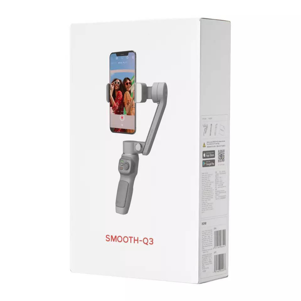 ZHIYUN SMOOTH Q3 Stabilize martphones Gimbal 3-Axis Flexible Phone with Fill Light for iPhone Xiaomi Samsung Android