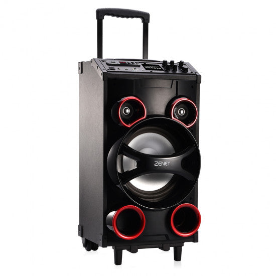 Zenet Zs120Ts Portable Trolley Speaker