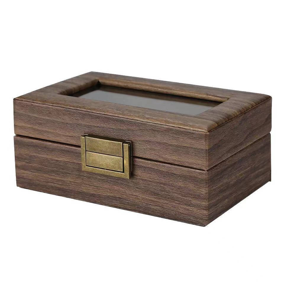 Wooden Watch Organizer Box For 3 Pieces WWB-01 | watch storage | box | jewelry box | timepiece storage | luxury accessories | organizational products | elegant design | secure lock | Halabh.com